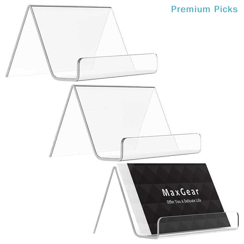 Office Furniture Design - Tragbarer transparenter Acryl-Visitenkartenhalter für den Schreibtisch,
