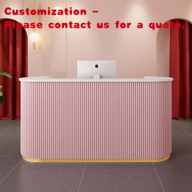 Reception Desk Counter - benutzerdefinierte.Anpassbare moderne Luxus-Rezeption aus MDF, Holz,