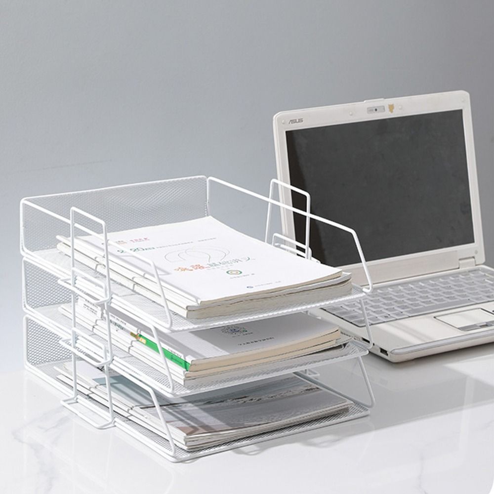 Desktop Filing Tray - Moderner Desktop-Organizer Stapelbarer Aktenhalter Papierablage A4-Aktenaufbewahrungstablett