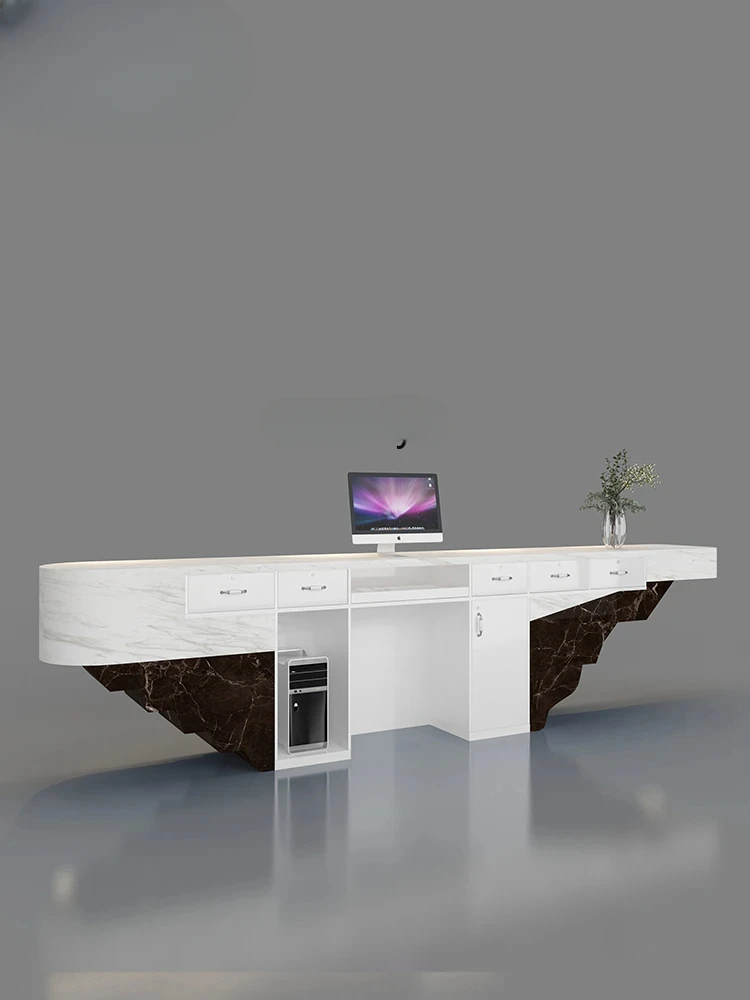 Reception Desk Counter - Ein Hotel-Rezeptionstresen, Club, Schönheitssalon, Kassierer, Ladentheke,