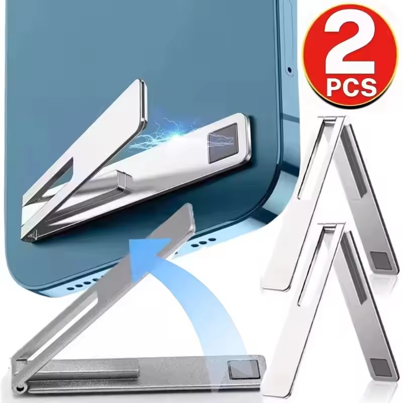 Mobile Pedestal Cabinet - Unsichtbarer Ultradünner Magnetischer Handyhalter Metall-Legierung Faltbarer