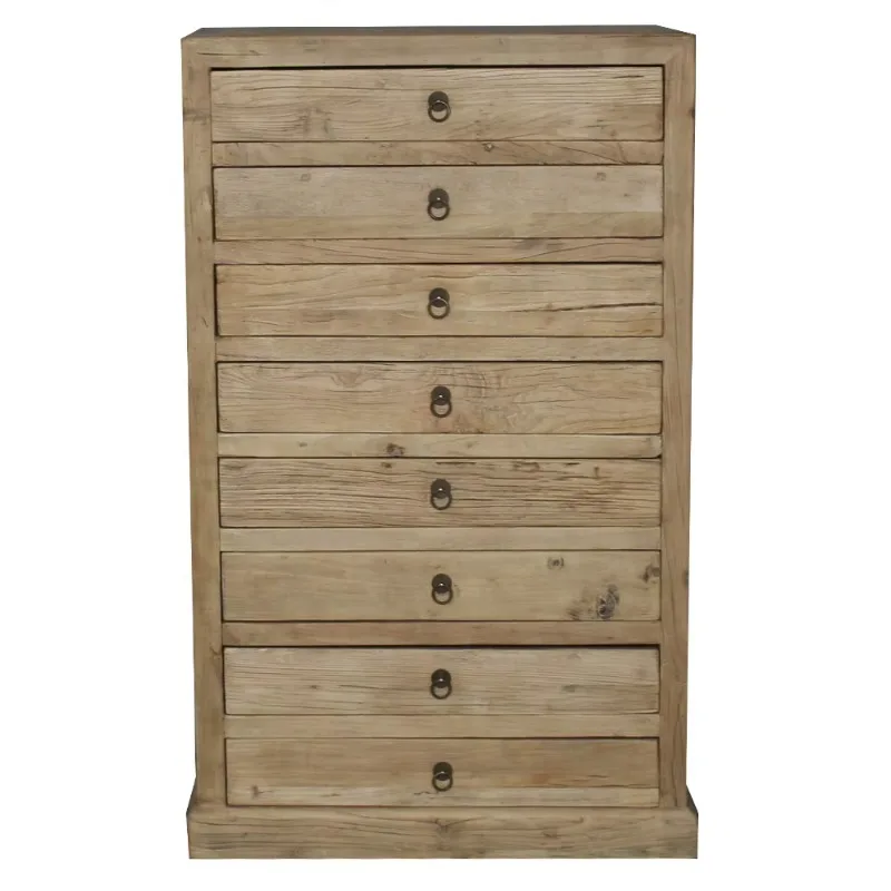 Office Furniture Recycling - Hochwertiger, antiker Aktenschrank aus recyceltem Holz