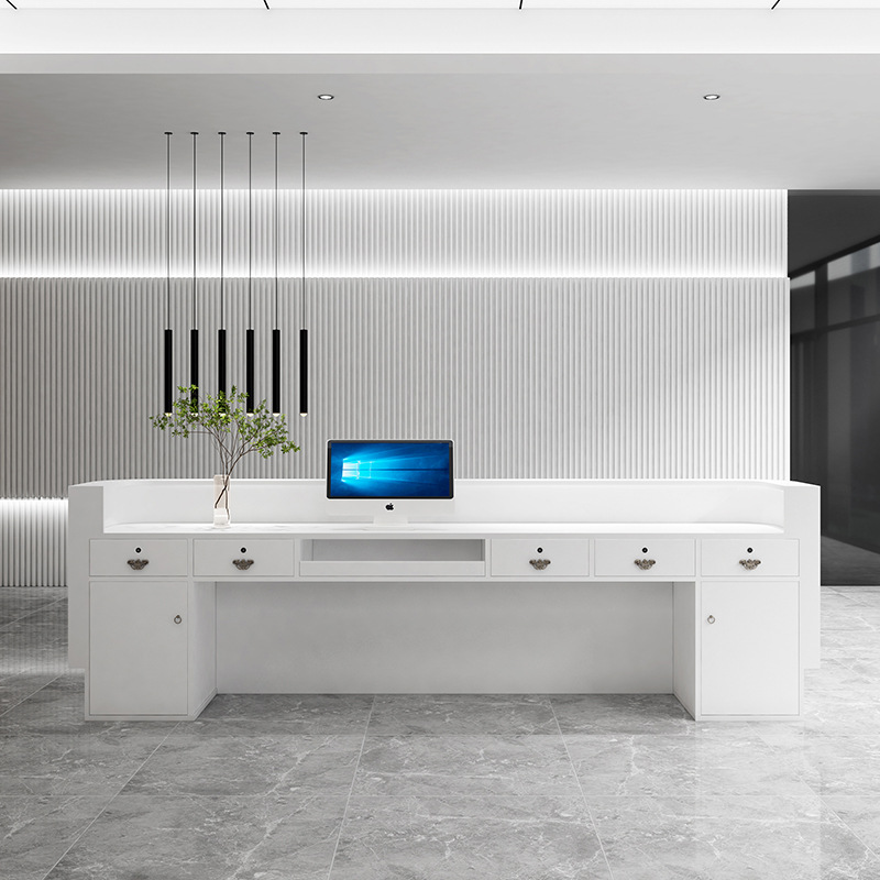 Einfache Kasse für Schönheitss – Reception Desk Counter Bewertung und Preis