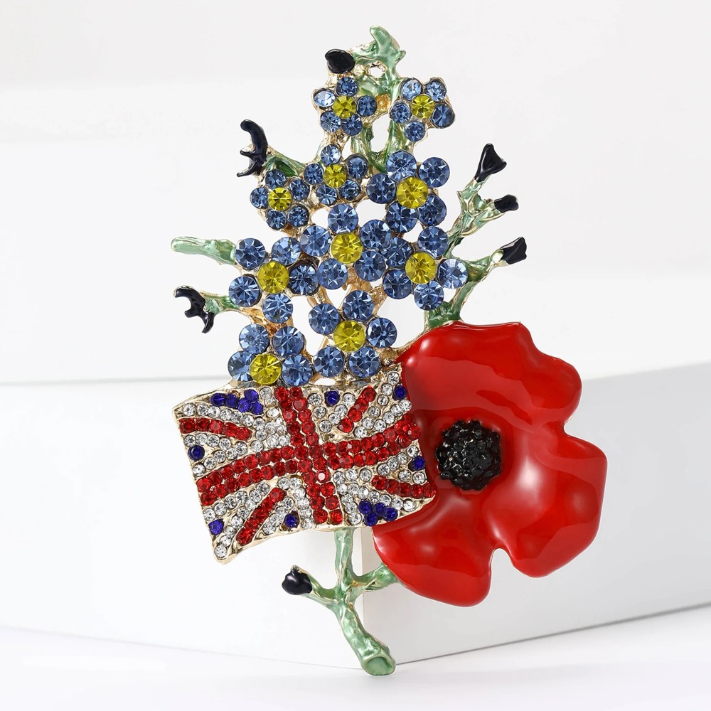 1PC Emaille Mohn Blume Kranz B – Office Furniture Hon Bewertung und Preis