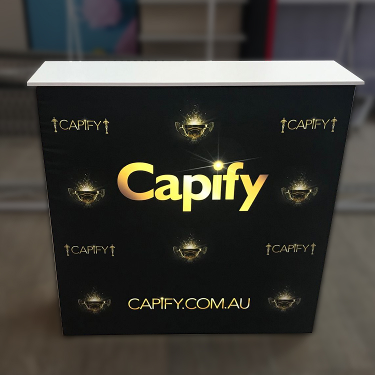 Pop-up-Empfangstheke aus Alumi – Reception Desk Counter Bewertung und Preis