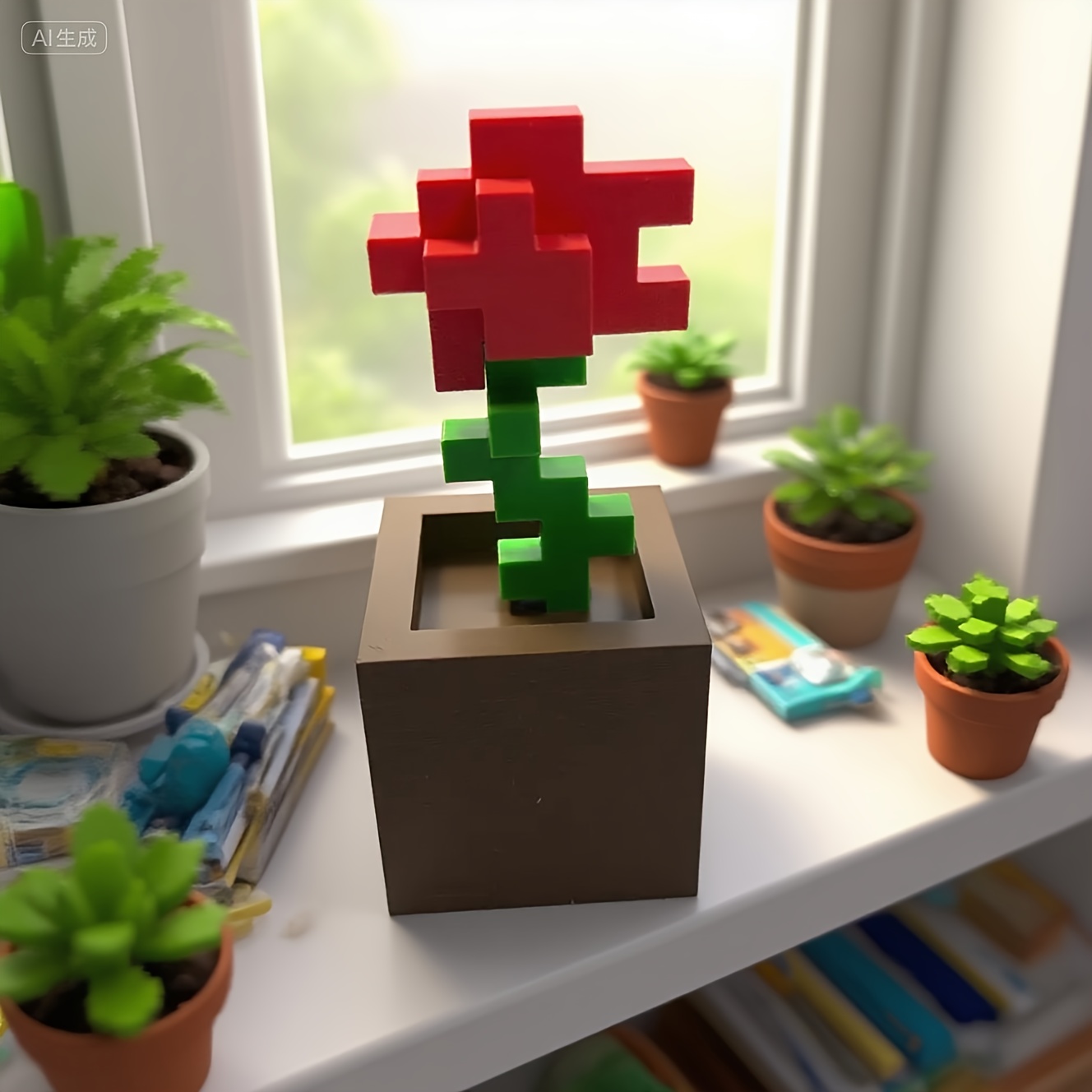 1 Stück Pixel-Rosenblumen-Orna – Office Furniture Hon Bewertung und Preis