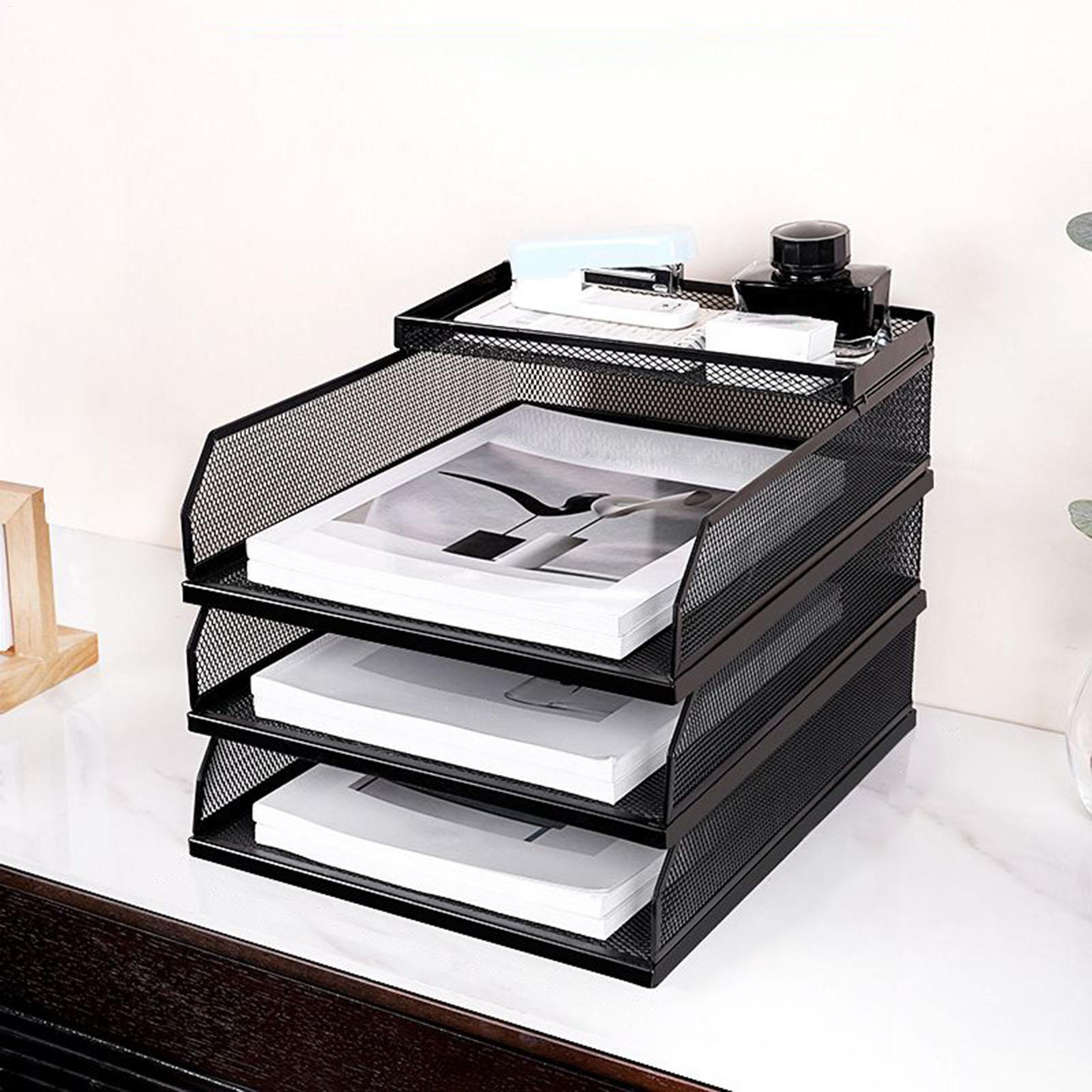 Schreibtischtabletts, Metallge – Desktop Filing Tray Bewertung und Preis